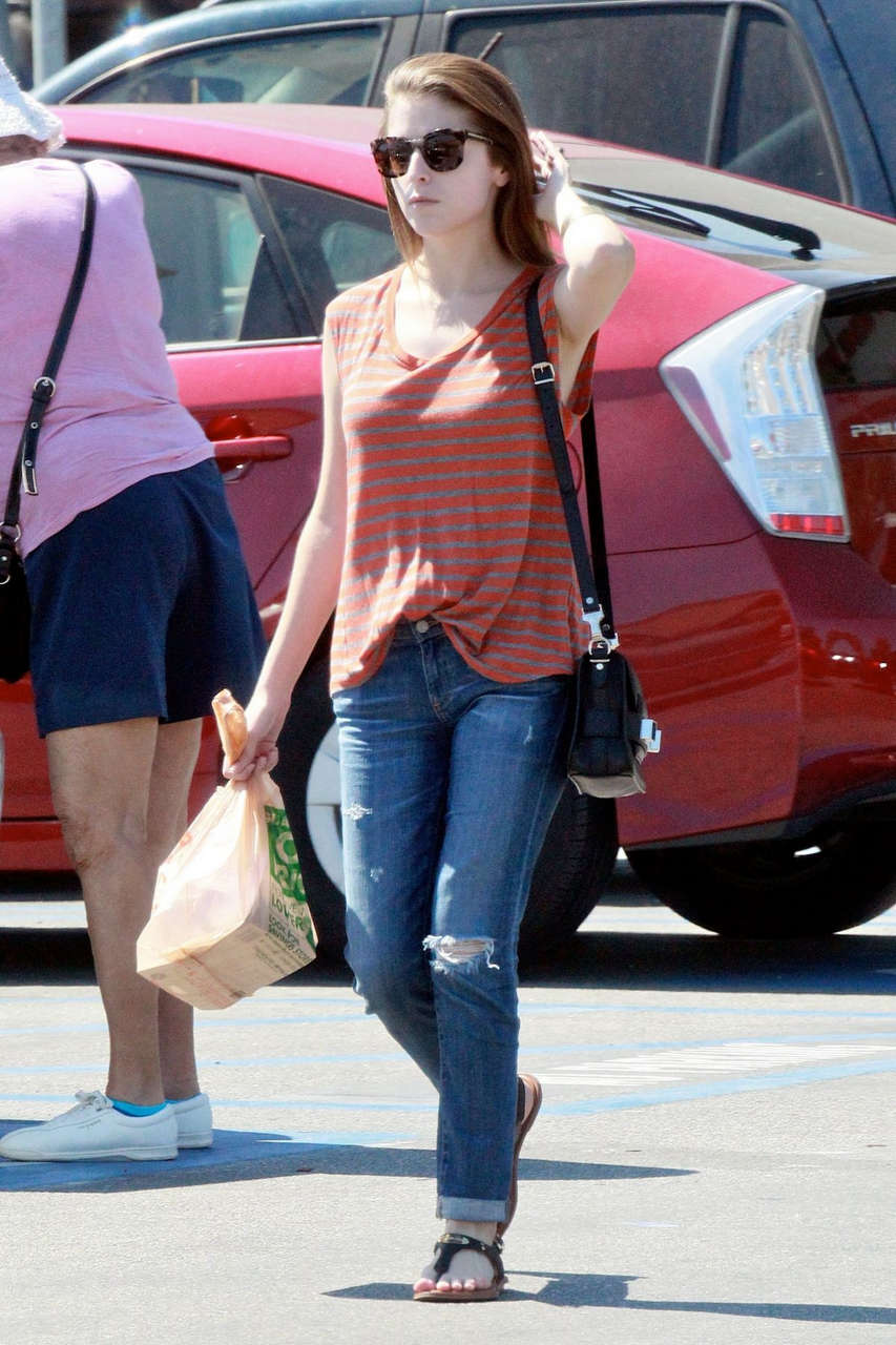 Anna Kendrick Ripped Jeans Out Los Angeles