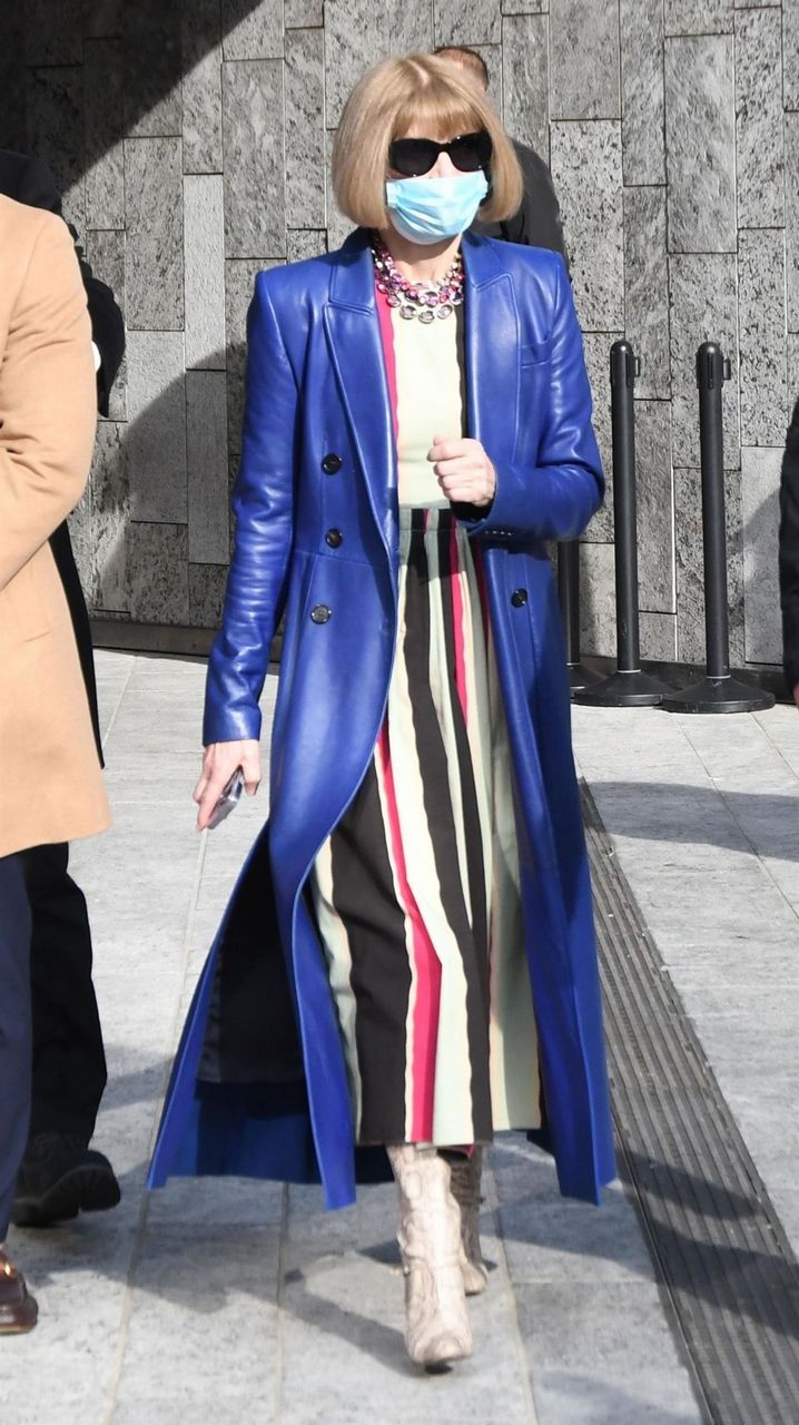 Anna Wintour Arrives Max Mara Fashion Show Milan