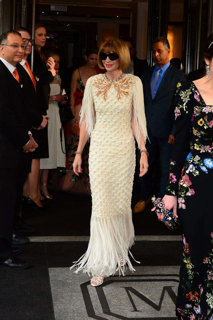 Anna Wintour Leaves Met Gala After Party New York