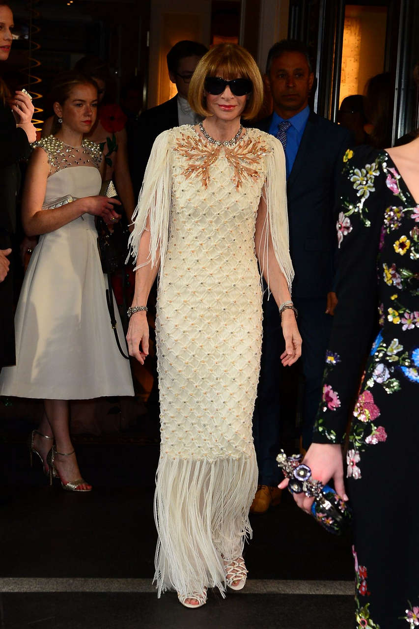 Anna Wintour Leaves Met Gala After Party New York