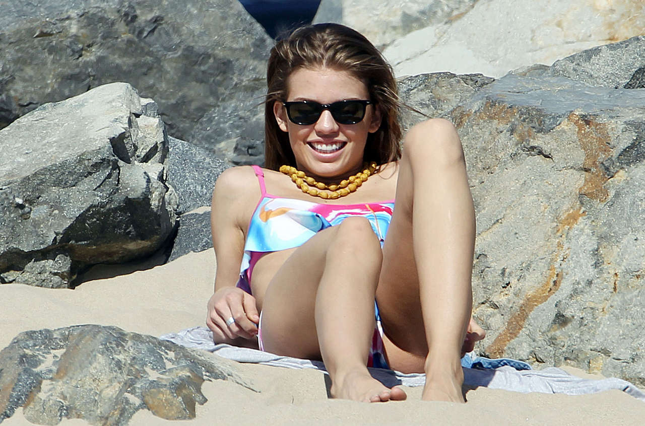 Annalynne Mccord Bikini Candids Beach Malibu