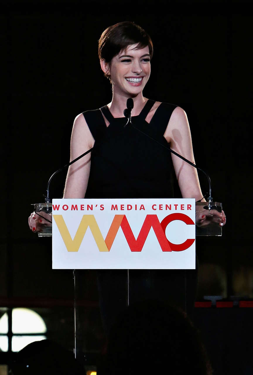 Anne Hathaway 2012 Womens Media Awards New York
