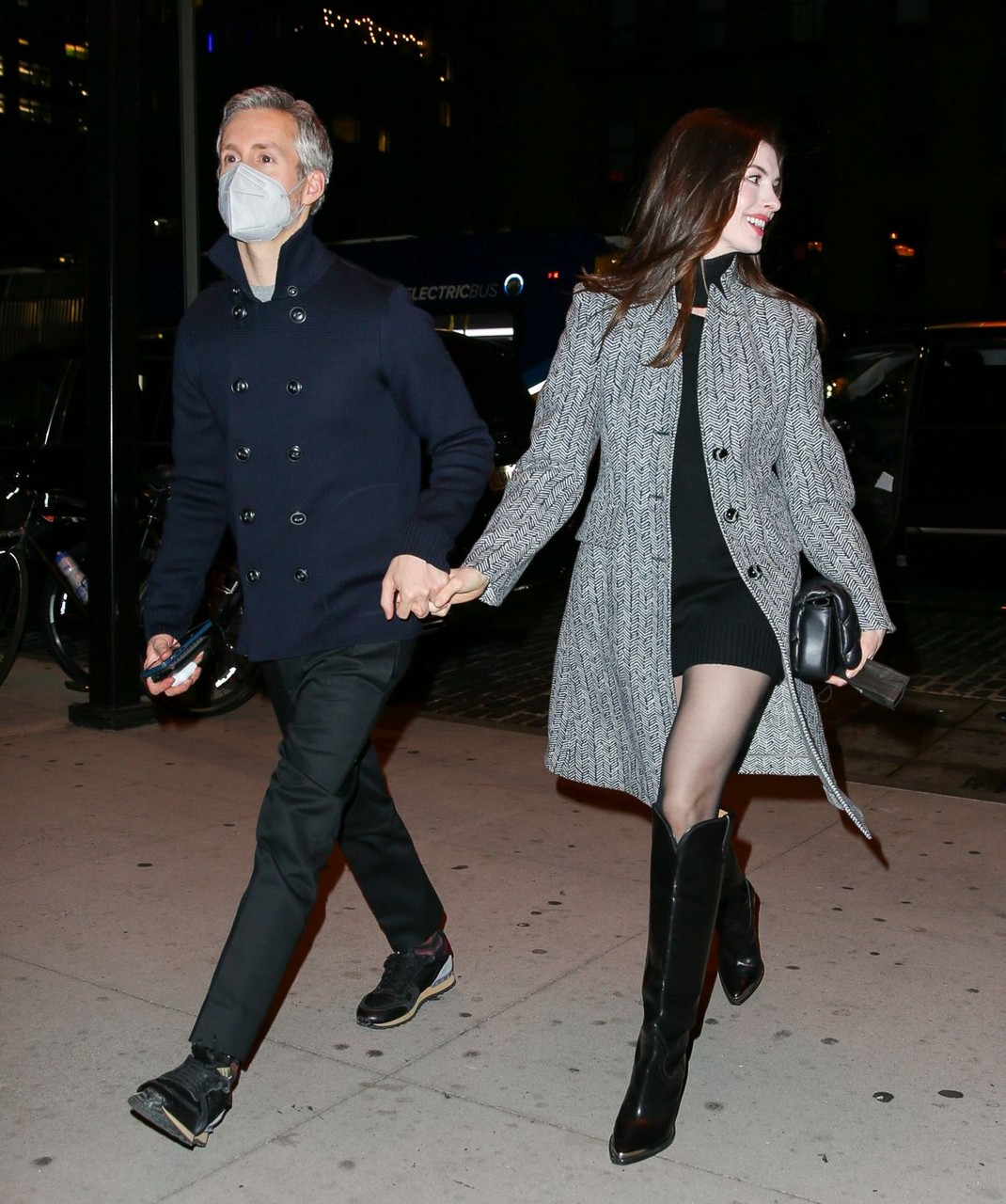 Anne Hathaway Arrives Soho House New York