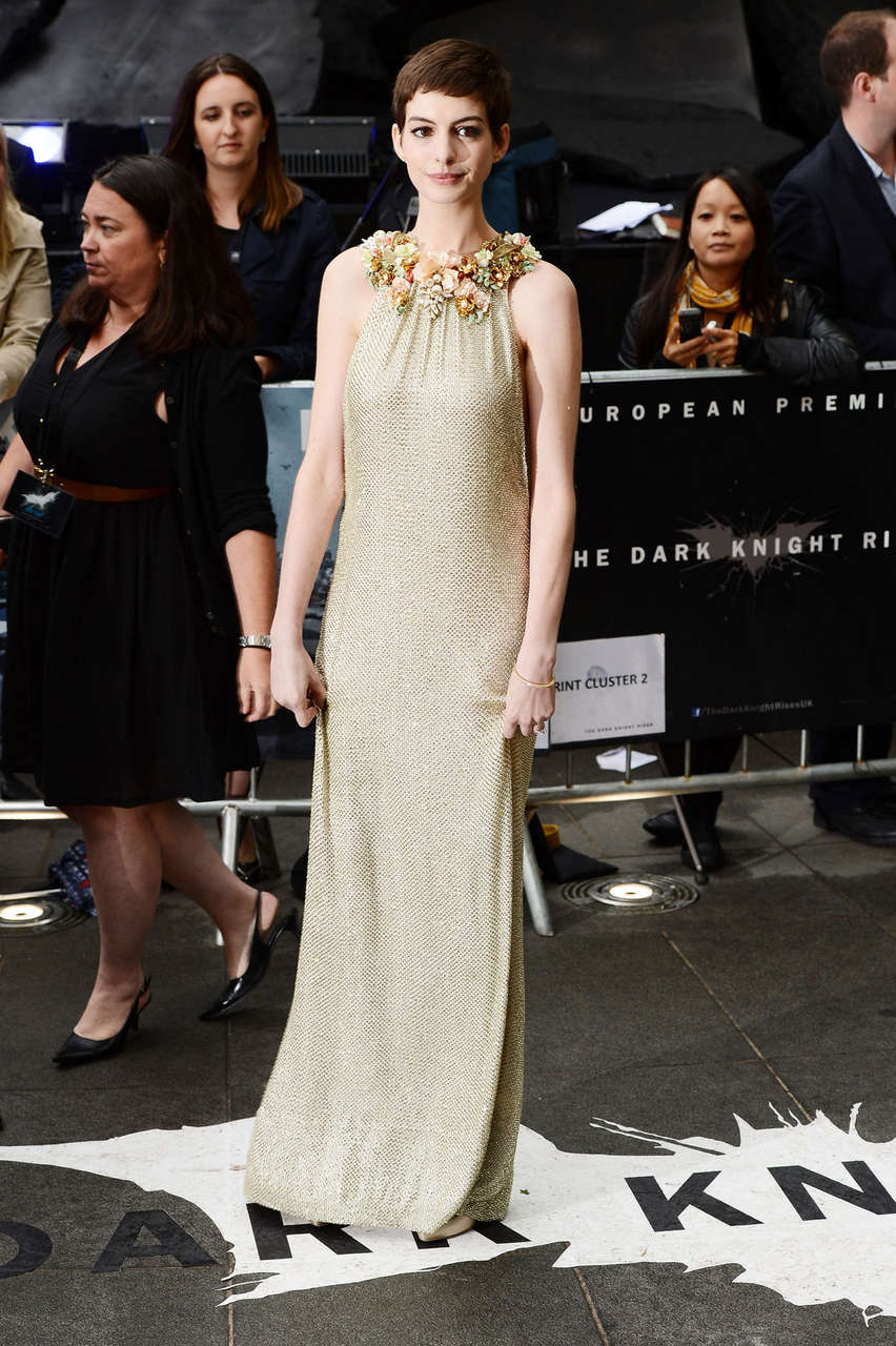Anne Hathaway Dark Knight Rises Premiere London