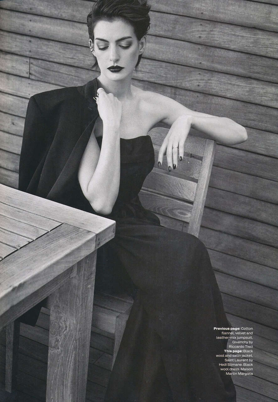 Anne Hathaway Elle Magazine November Uk 2014 Issue (16 photos