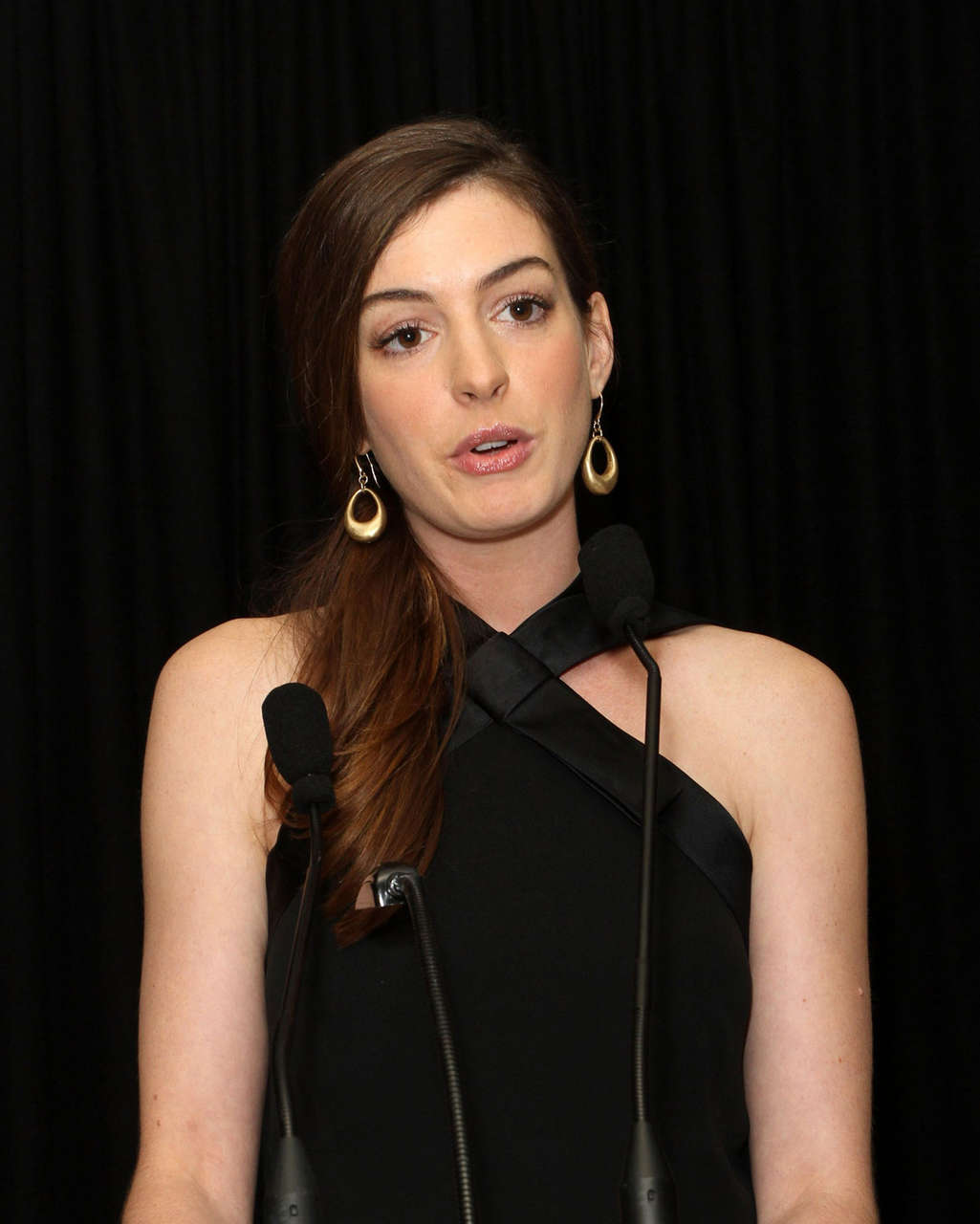 Anne Hathaway Gay Lesbian Center Benefit Gala Los Angeles