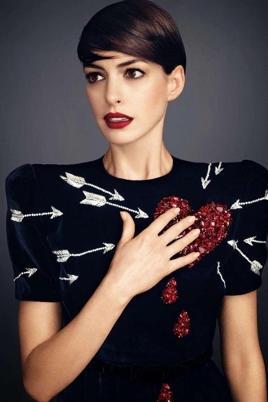 Anne Hathaway Harpers Bazaar Magazine November 2014 Issue