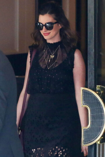 Anne Hathaway Out About West Hollywood