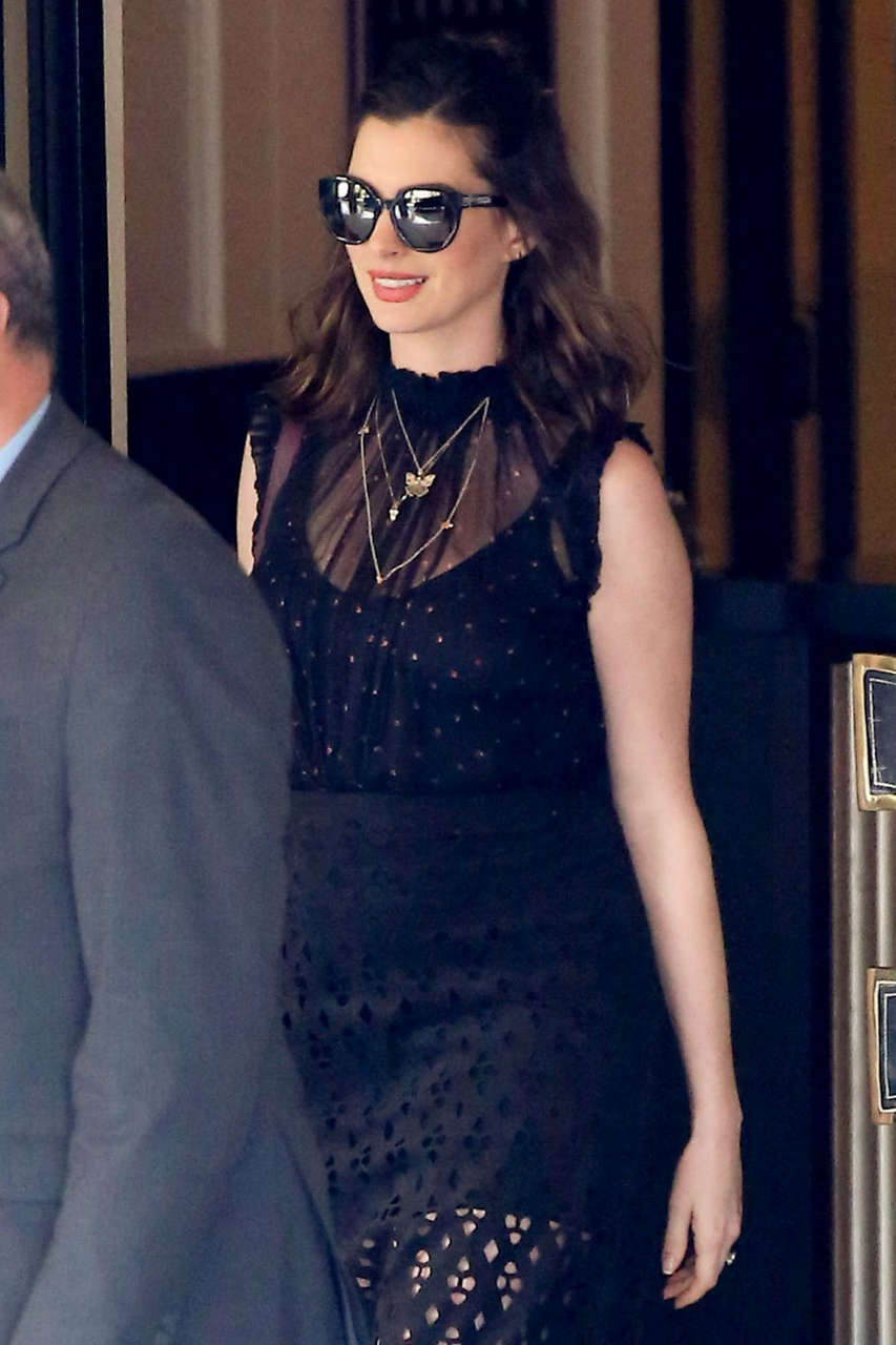 Anne Hathaway Out About West Hollywood