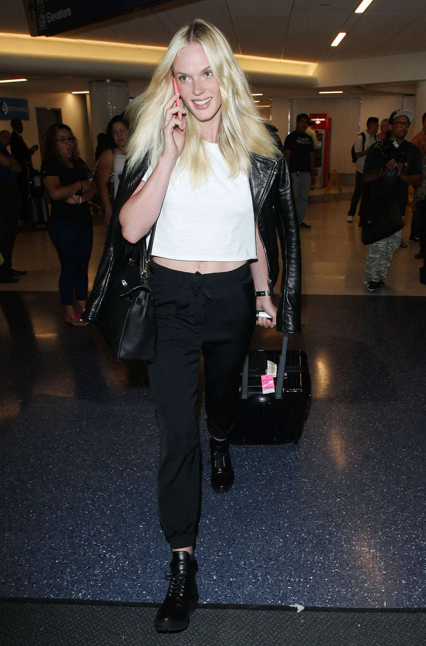 Anne Vyalitsyna Arrives Los Angeles International Airport