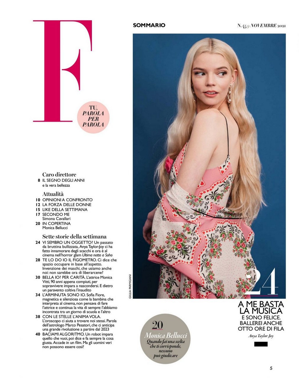 Anta Taylor Joy F Magazine November