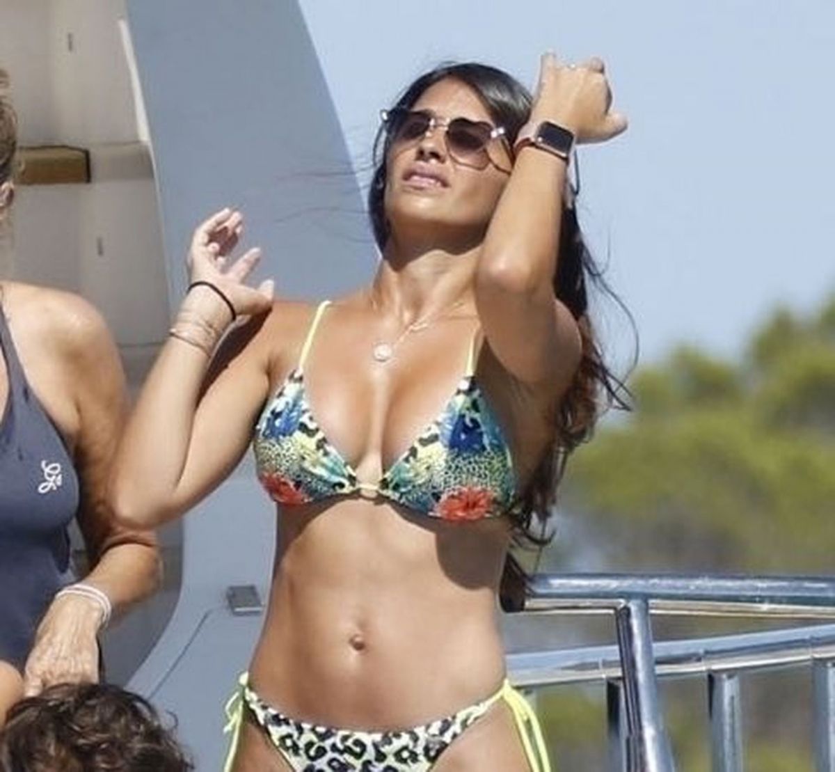Antonela Roccuzzo Bikini Yacht Spain