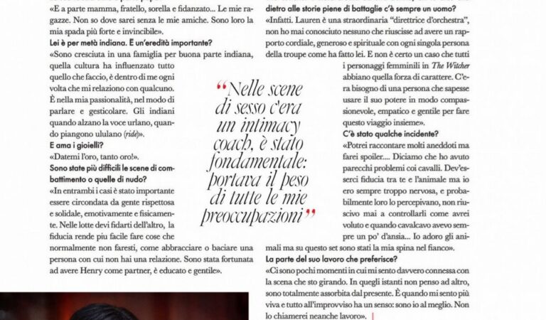 Anya Chalotra Elle Magazine Italy December (3 photos)