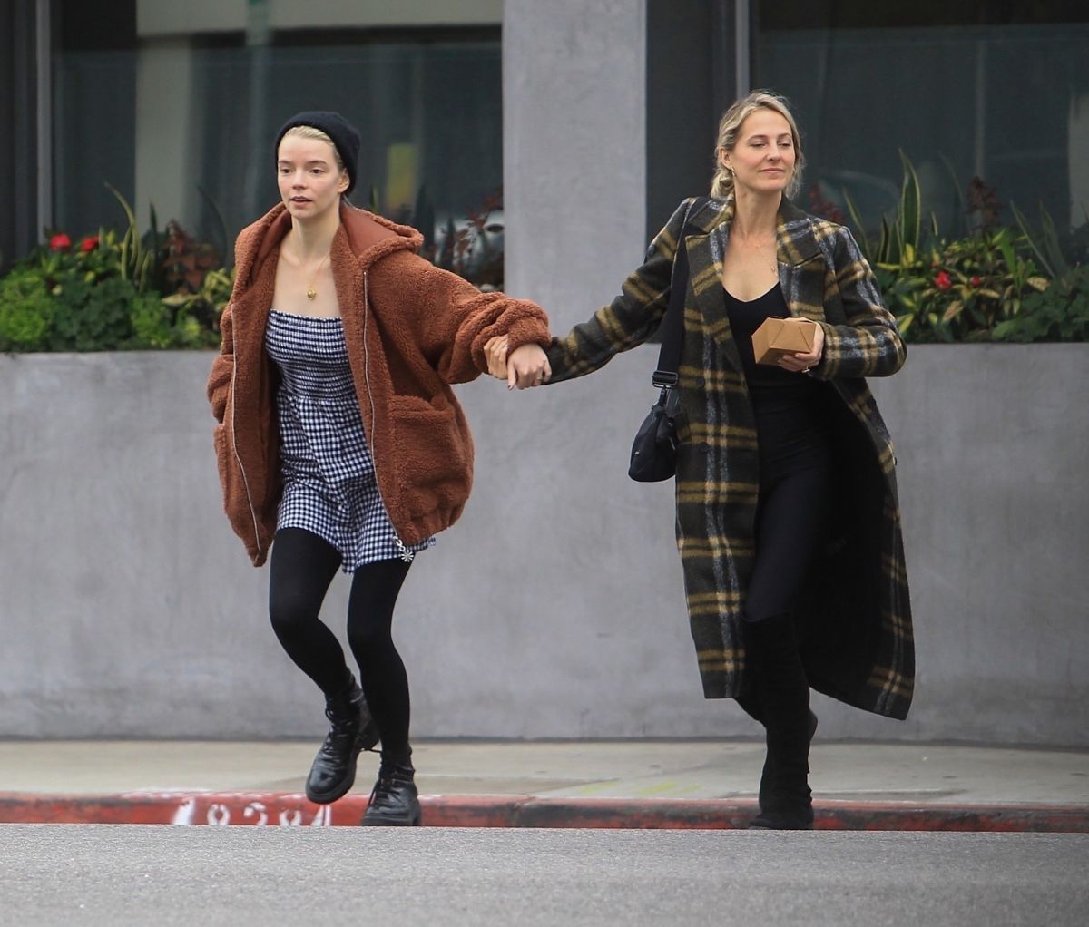 Anya Taylor Joy Out For Lunch With Friend West Hollywood