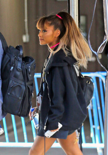 Ariana Grande Arrives Madison Square Garden New York