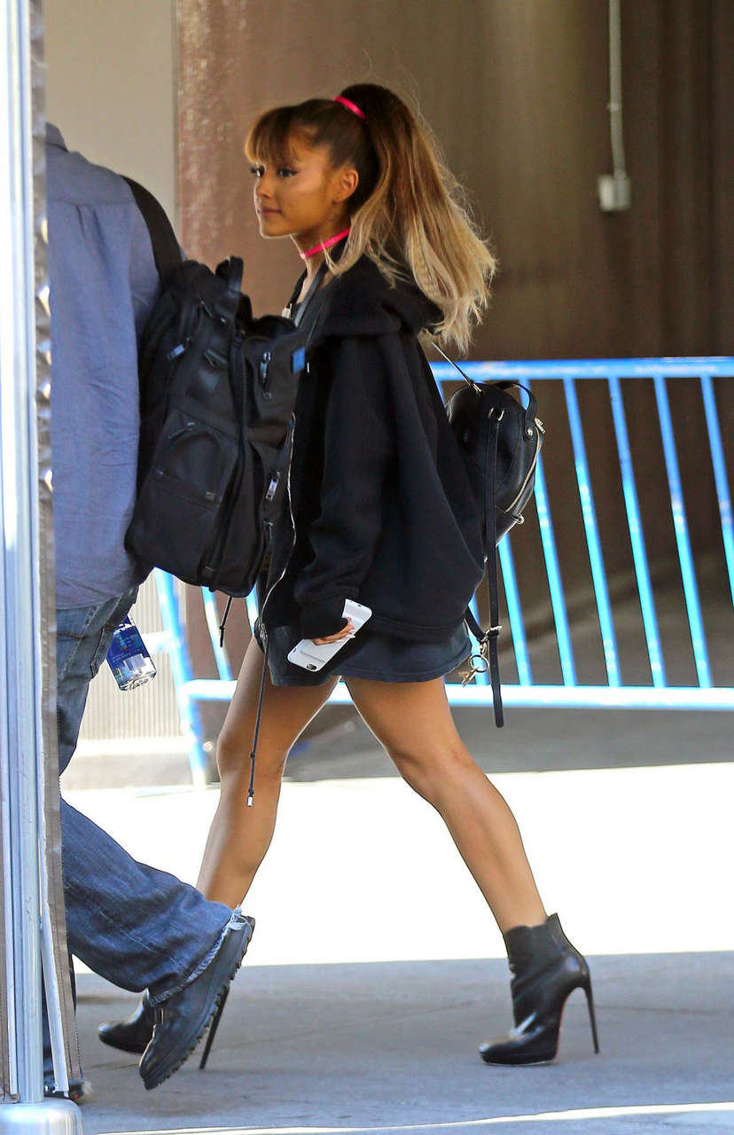 Ariana Grande Arrives Madison Square Garden New York