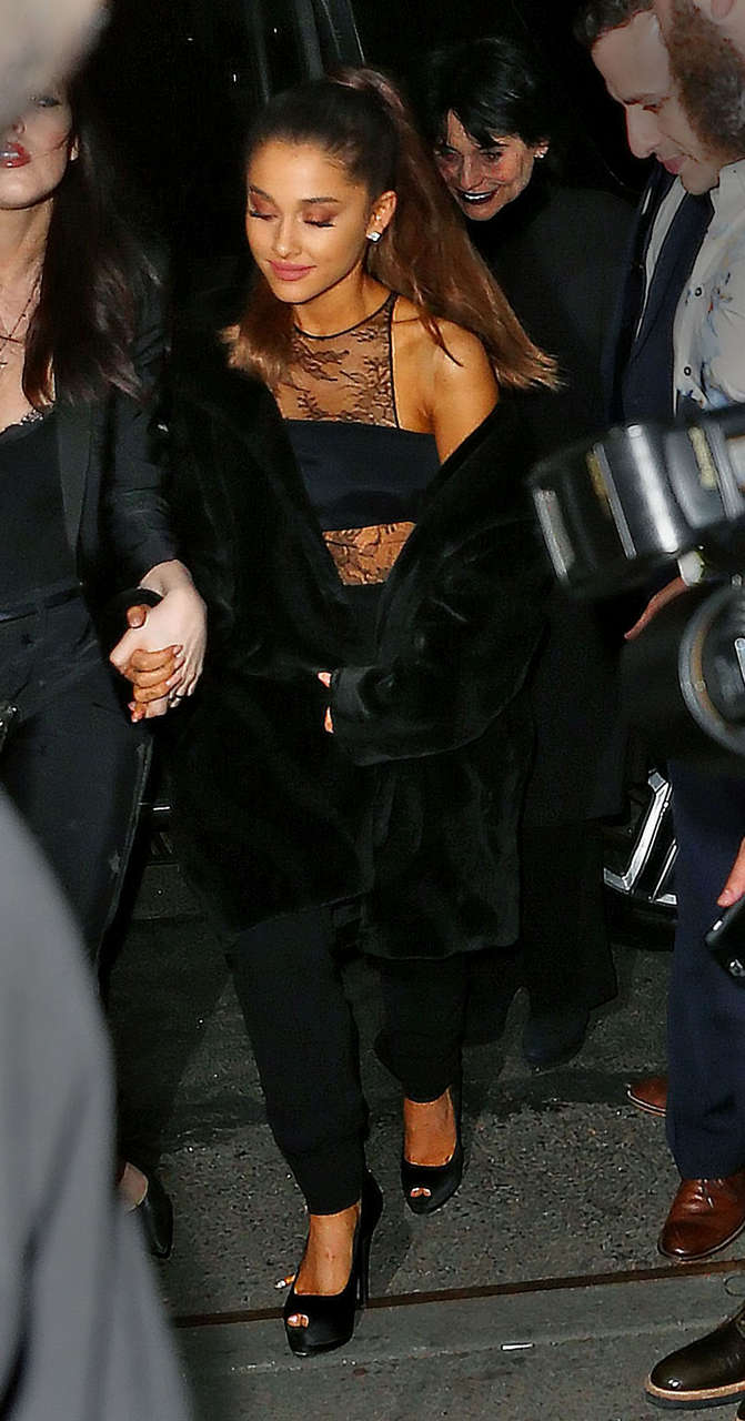 Ariana Grande Elizabeth Gillies Snl Afterparty New York