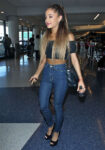 Ariana Grande Jeans Lax Airport Los Angeles