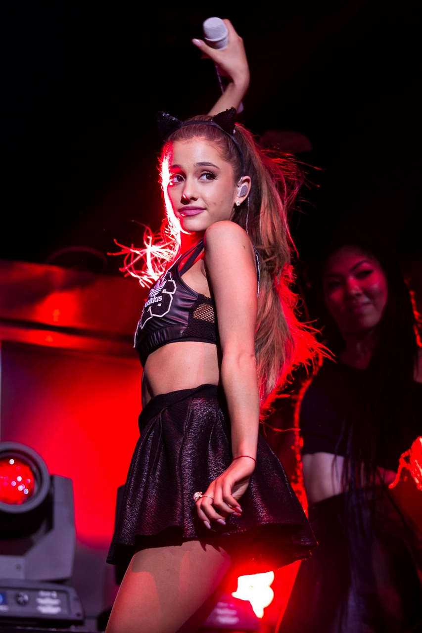 Ariana Grande Performs Power 106 All Star Celebrity Basketball Game Los Angeles