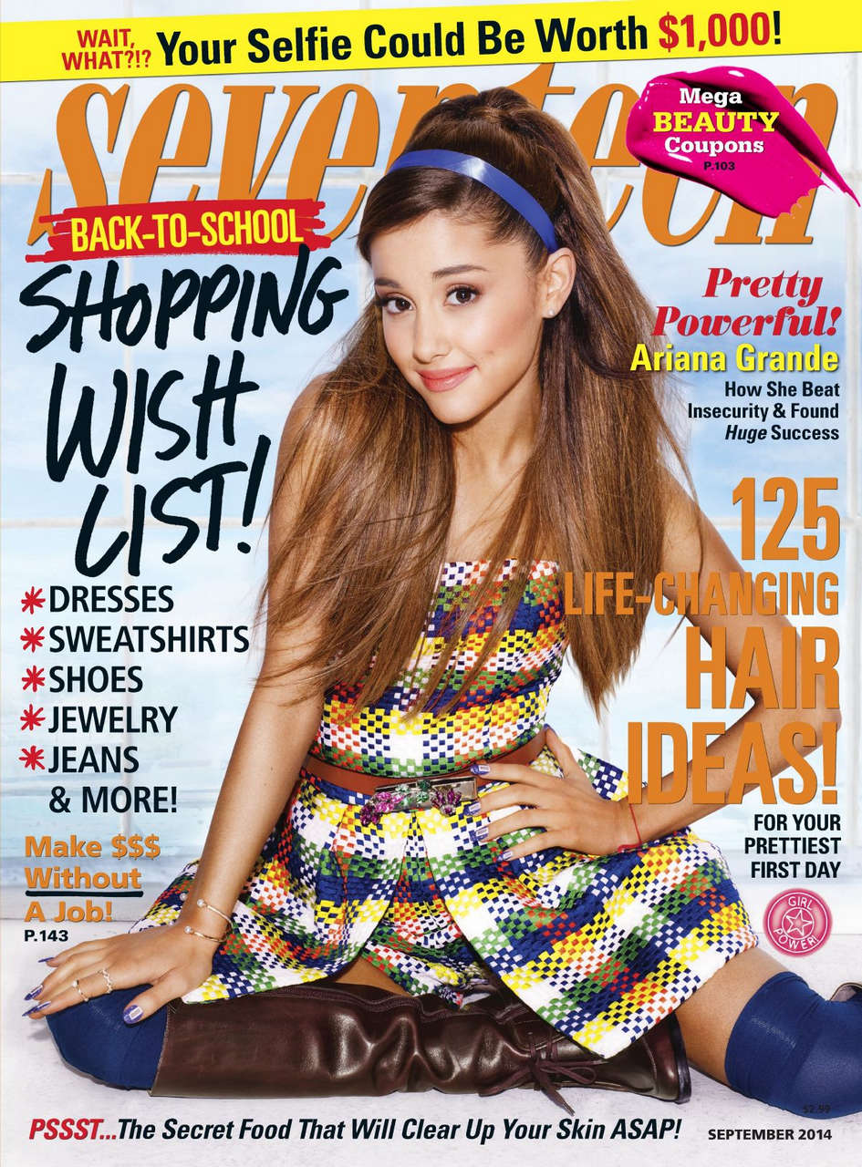 Ariana Grande Seventeen Magazine