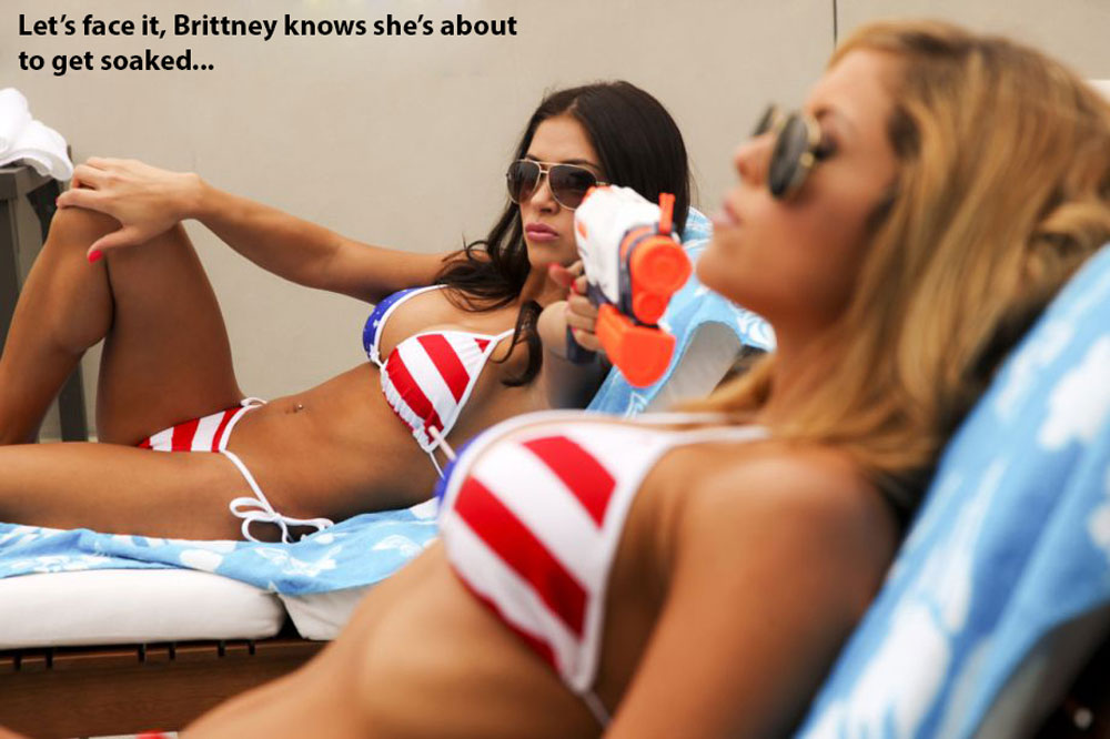 Arianny Celeste Brittney Palmer Fourth July Photoshoot For Chive