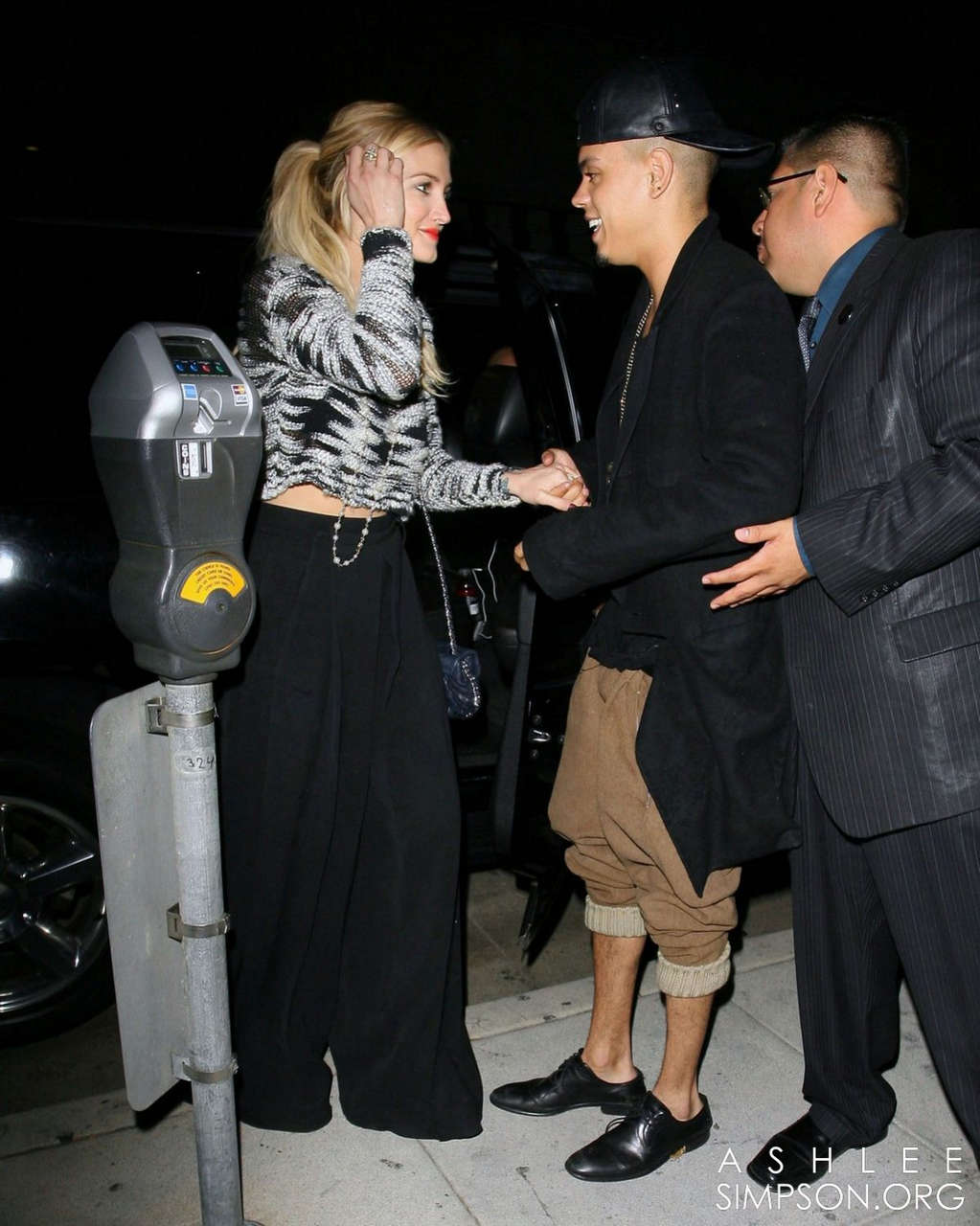 Ashlee Simpson Arrives Mr Chows Beverly Hills