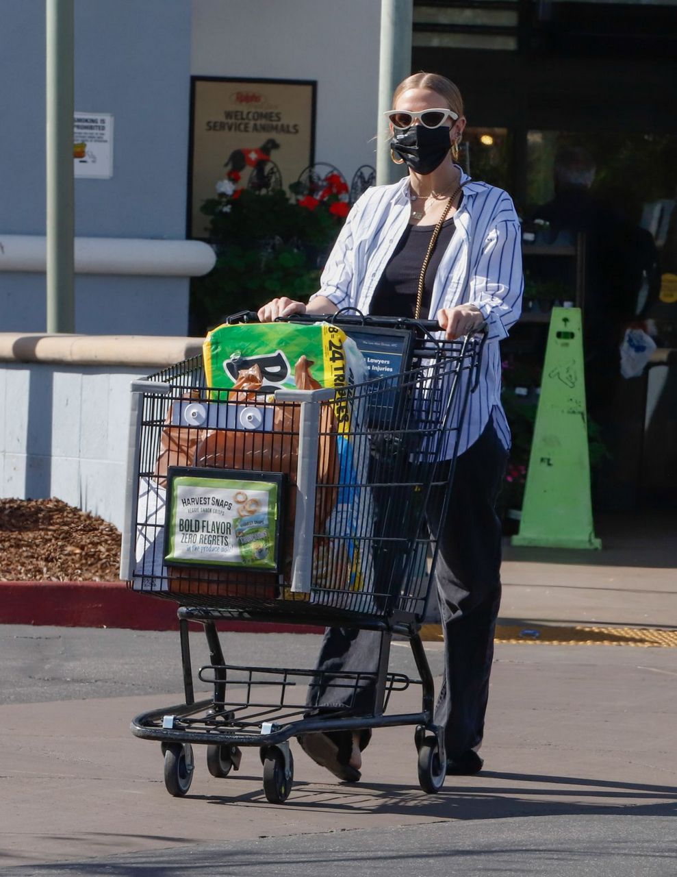 Ashlee Simpson Out Shopping Grocery Store Los Angeles