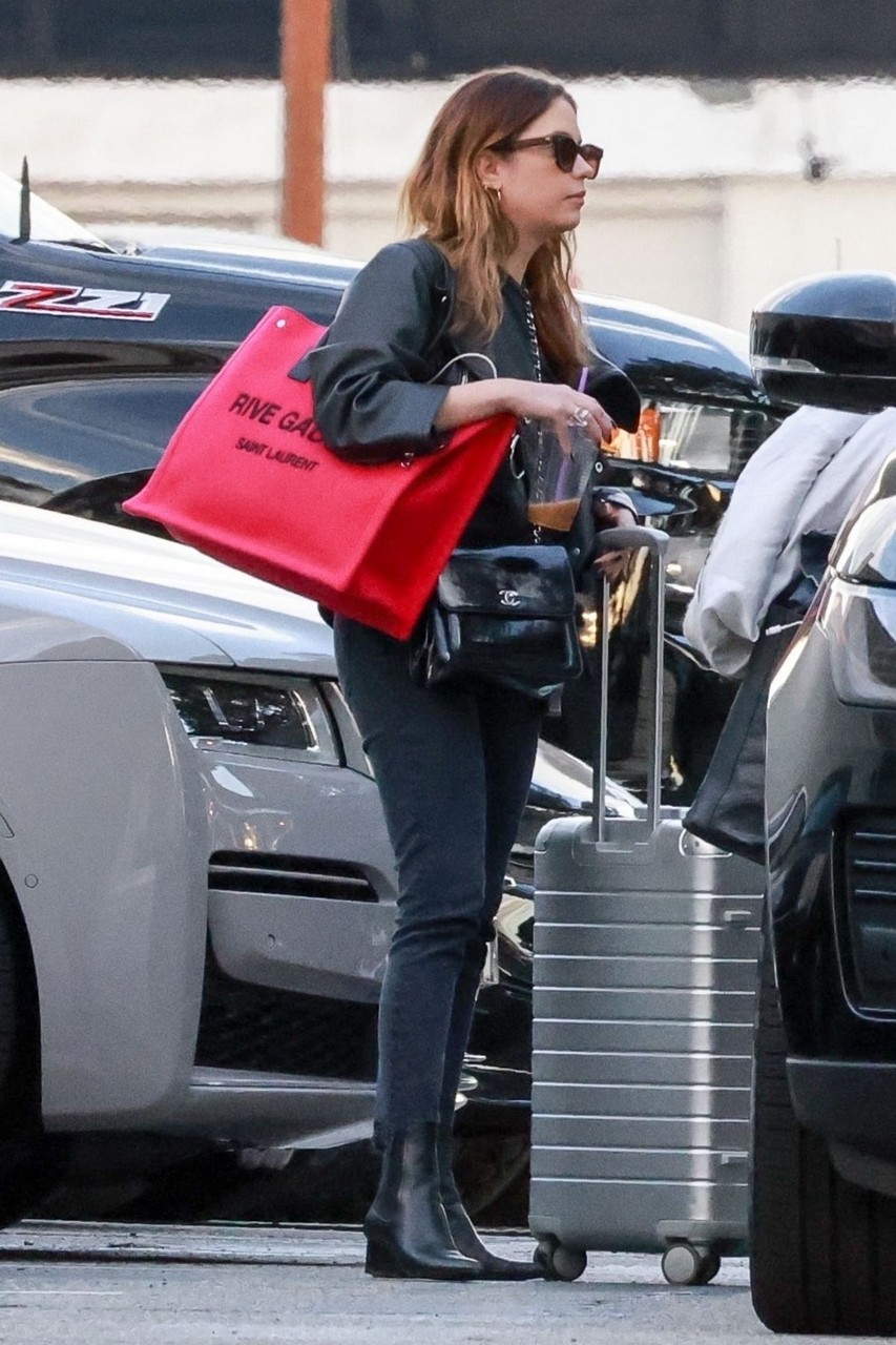 Ashley Benson Arrives Airport Burbank