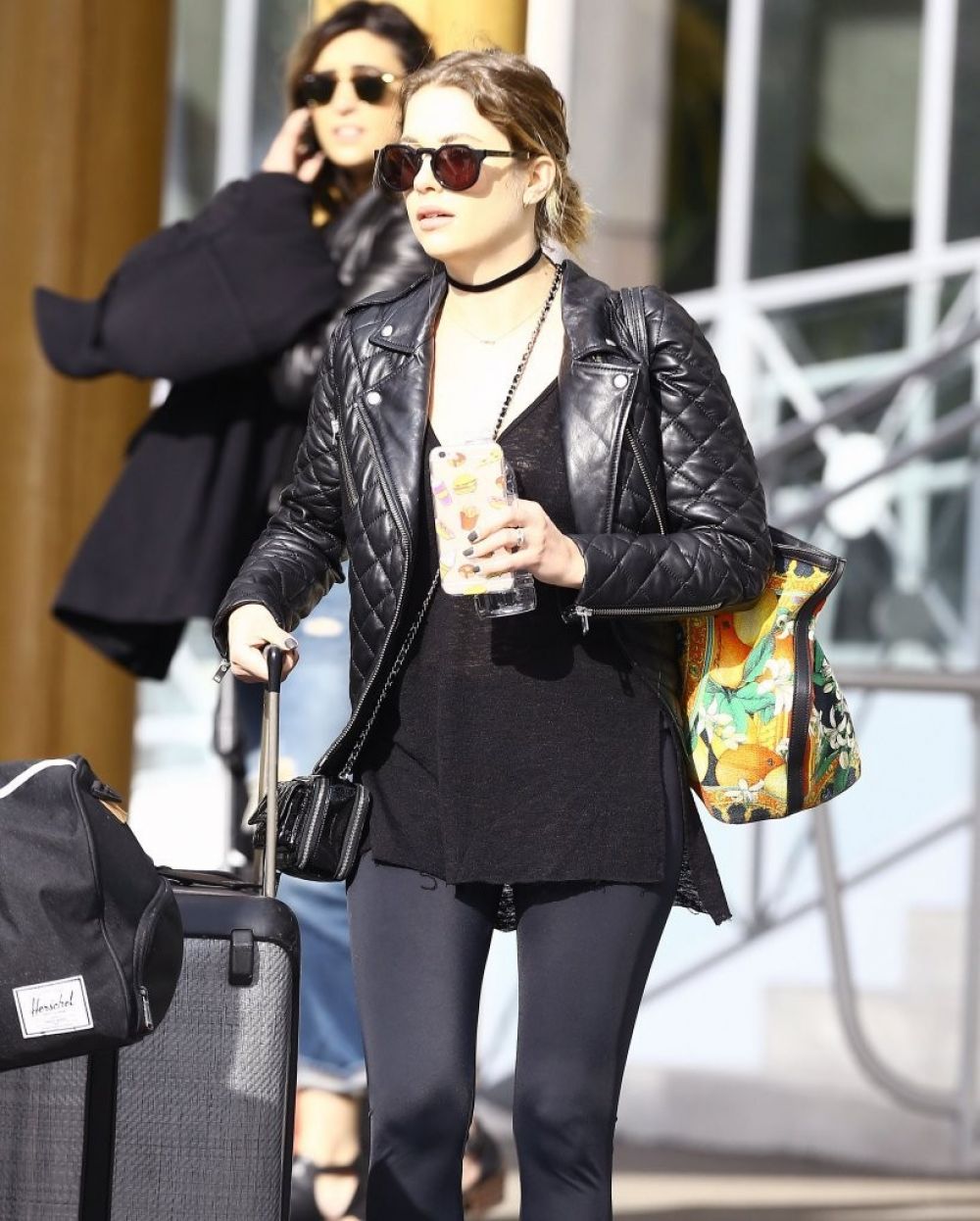 Ashley Benson Arrives Her Hotel Miami