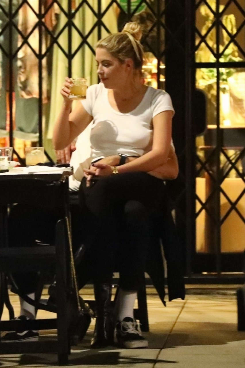Ashley Benson G Eazy Out For Dinner Los Angeles