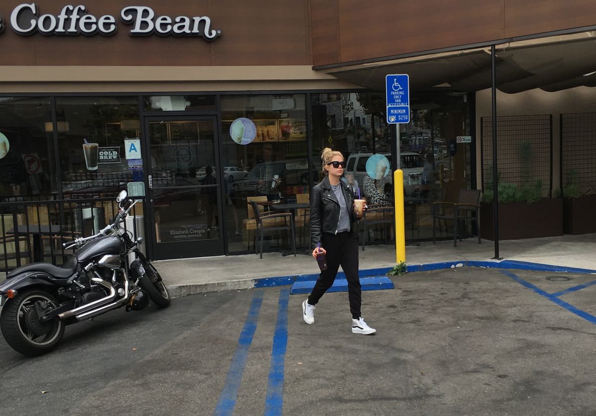 Ashley Benson Leave Coffee Bean Los Angeles