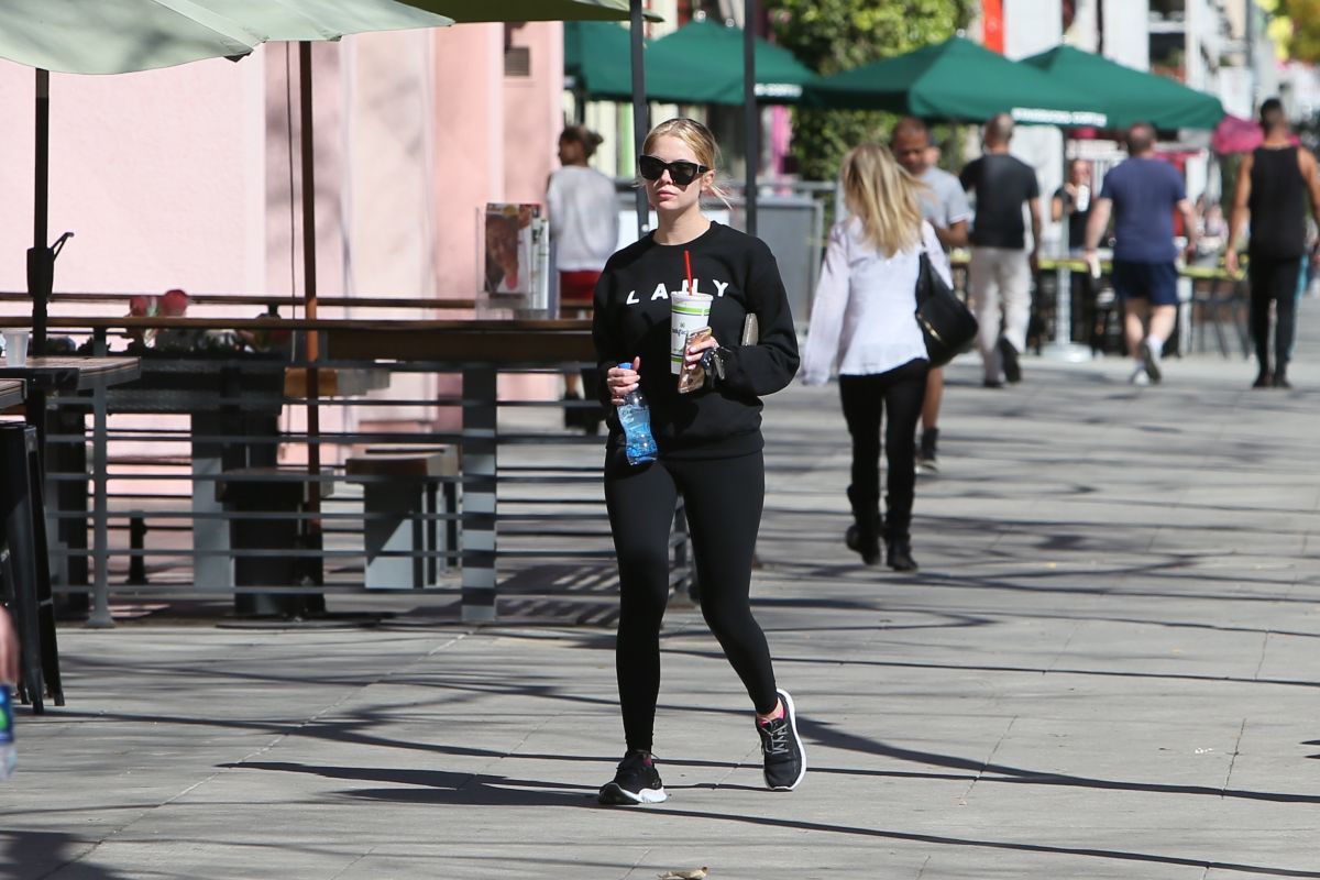Ashley Benson Leaves Gym West Hollywood