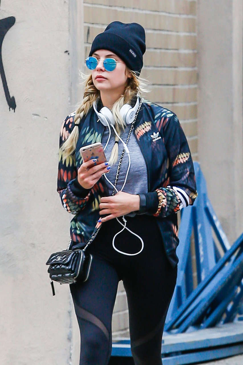 Ashley Benson Out About New York