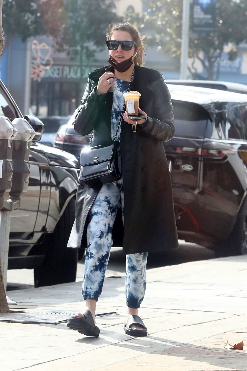 Ashley Benson Out For Coffee Los Angeles
