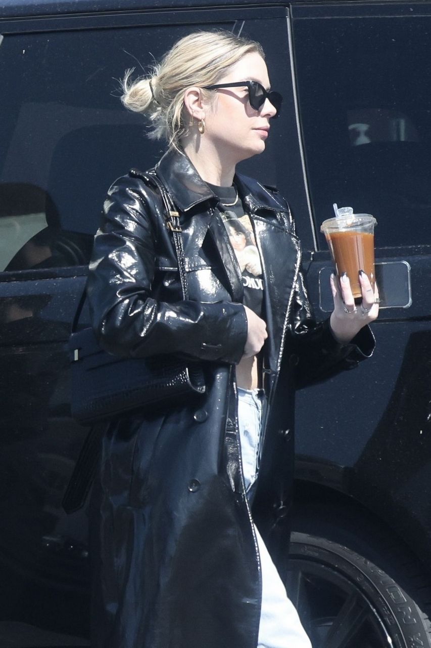 Ashley Benson Out For Lunch With Friend Los Angeles