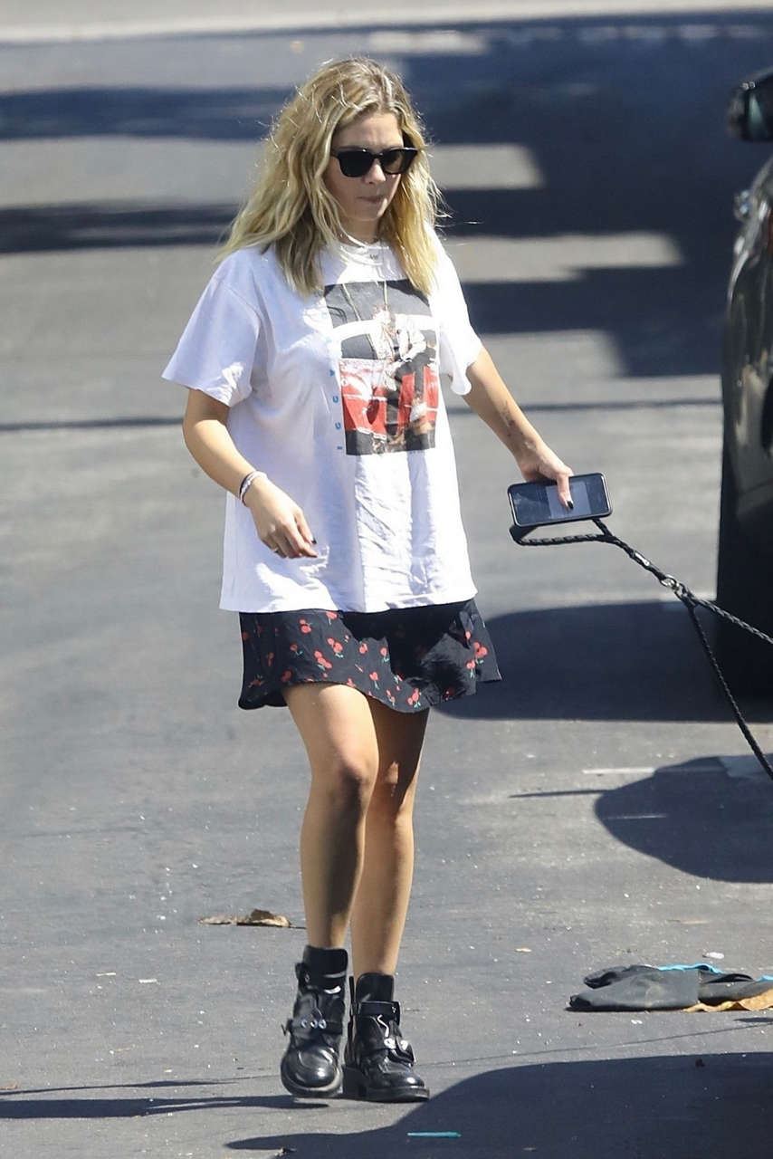 Ashley Benson Out With Her Dog Los Angeles