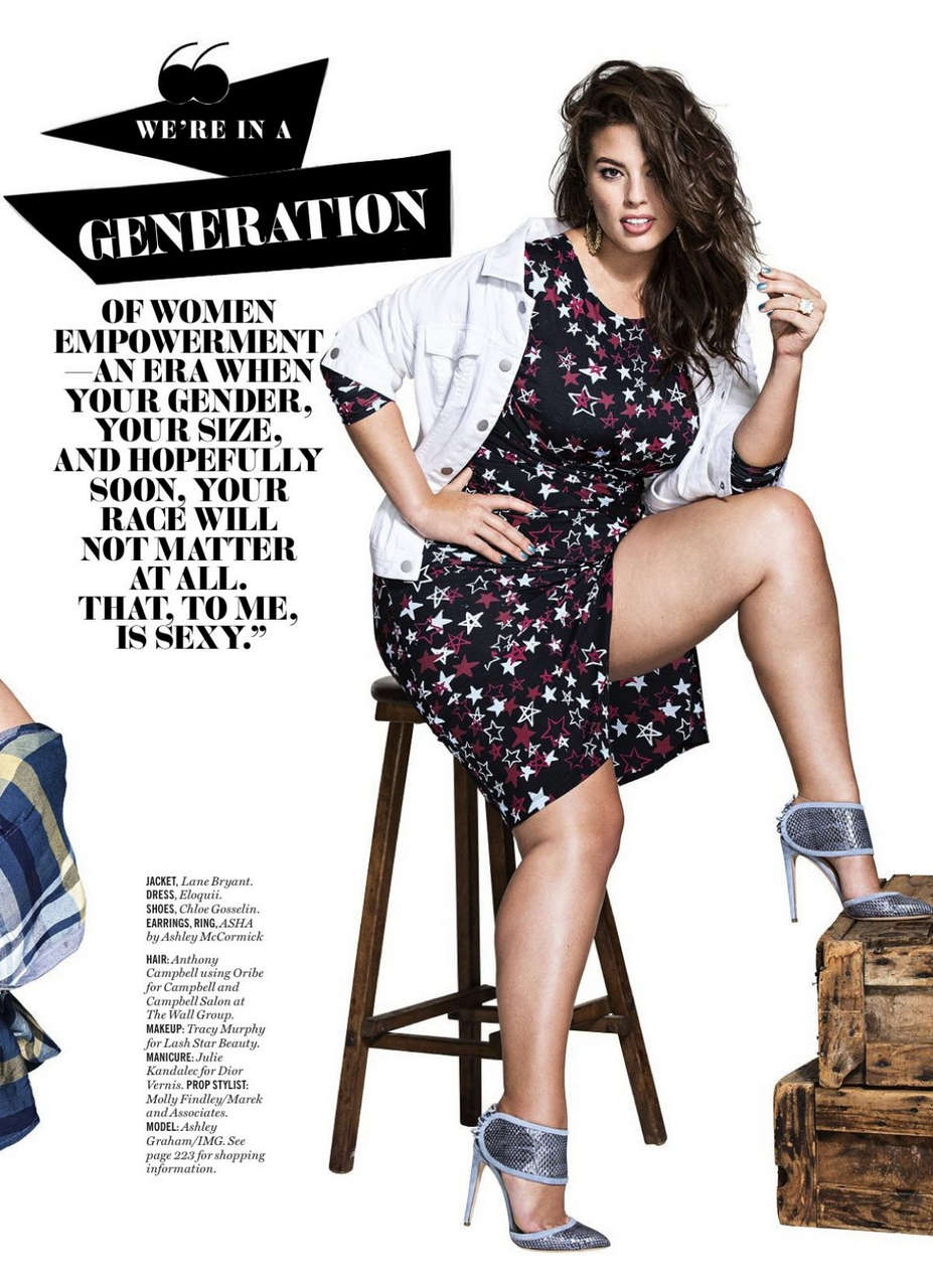 Ashley Graham Cosmopolitan Magazine April 2016 Issue