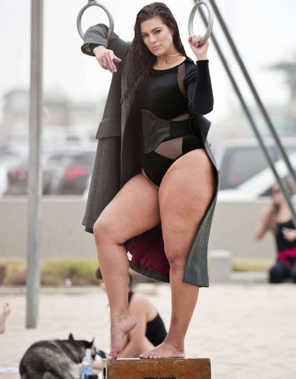 Ashley Graham Swimsuit Set Of Photoshoot Venice Beach