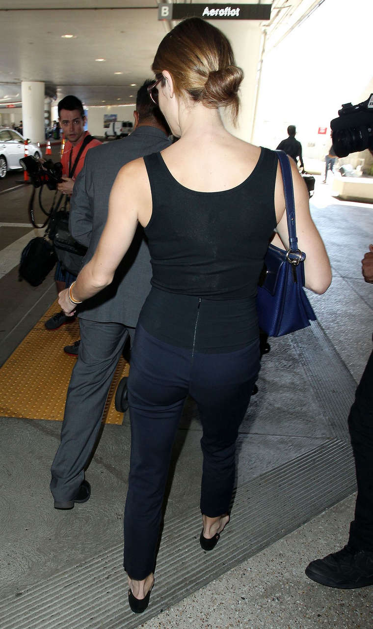 Ashley Greene Arrivies Los Angeles International Airport