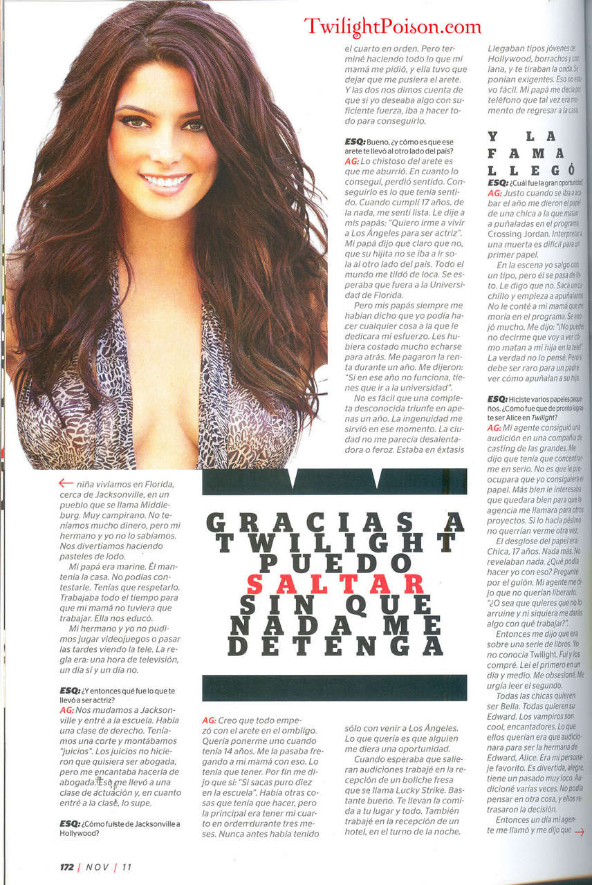 Ashley Greene Esquire Magazine November 2011 Mexico Issue