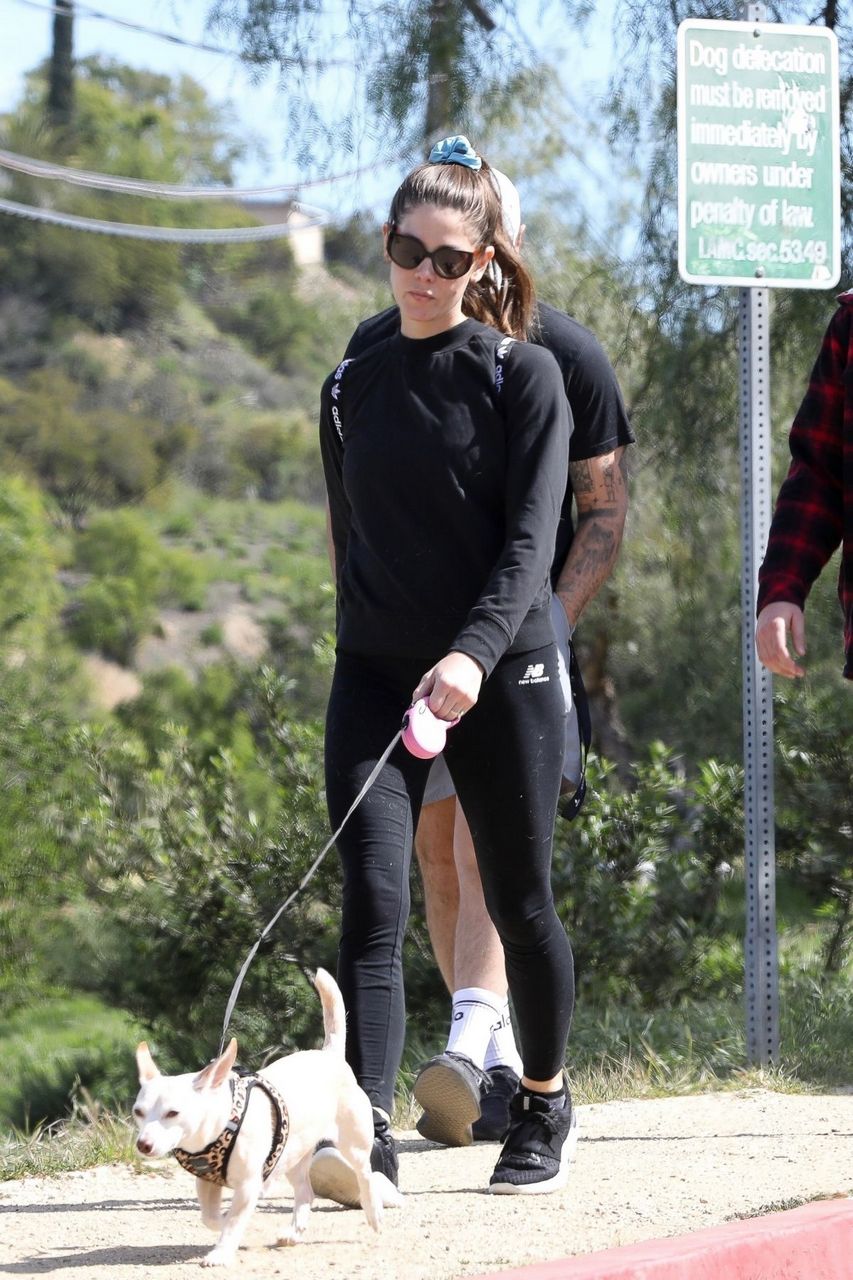 Ashley Greene Out Hiking With Friends Los Angeles