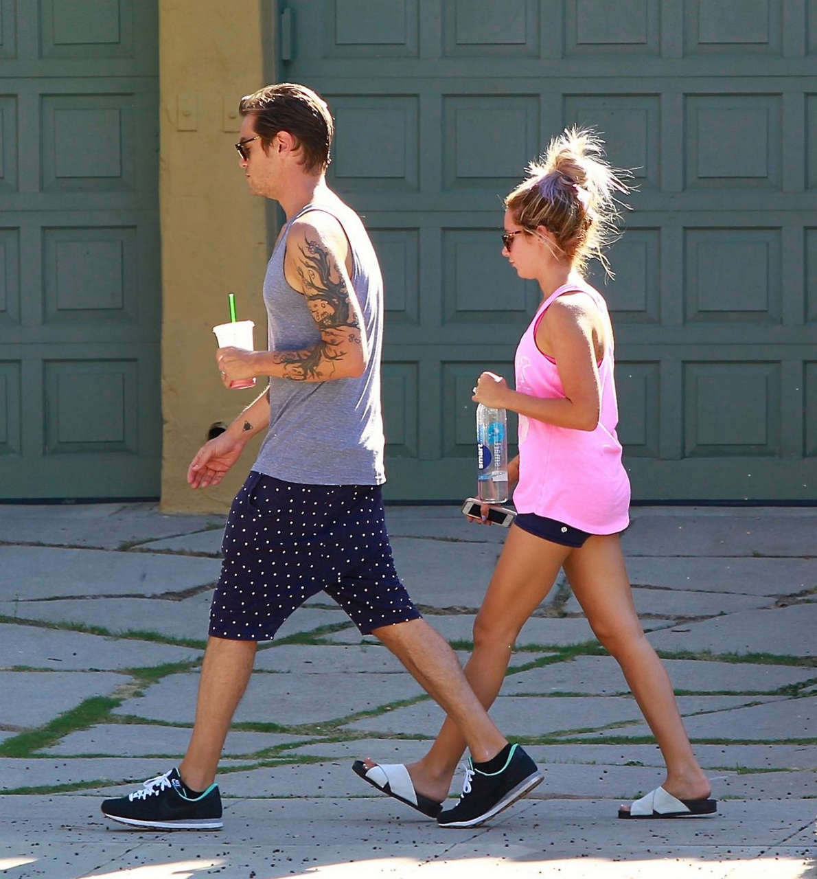 Ashley Tisdale Christopher French Out About Studio City