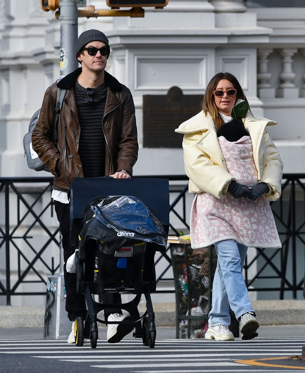 Ashley Tisdale Christopher French Out With Her Baby New York