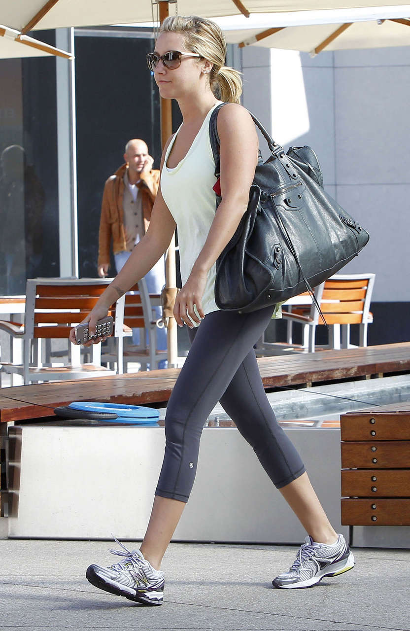 Ashley Tisdale Heading To Gym