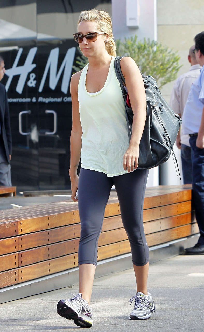 Ashley Tisdale Heading To Gym