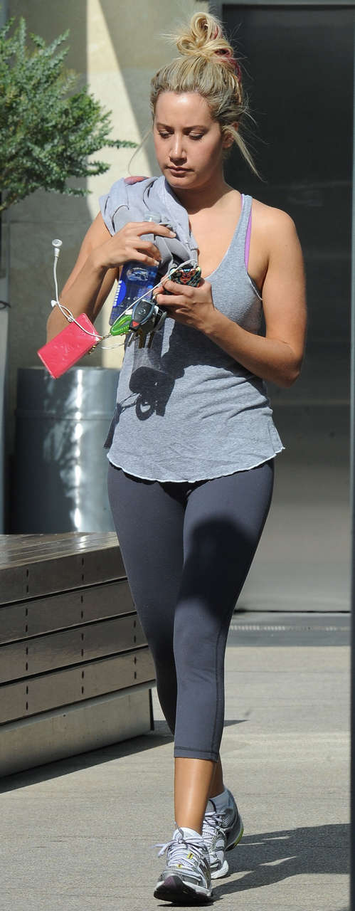 Ashley Tisdale Heading To Gym West Hollywood