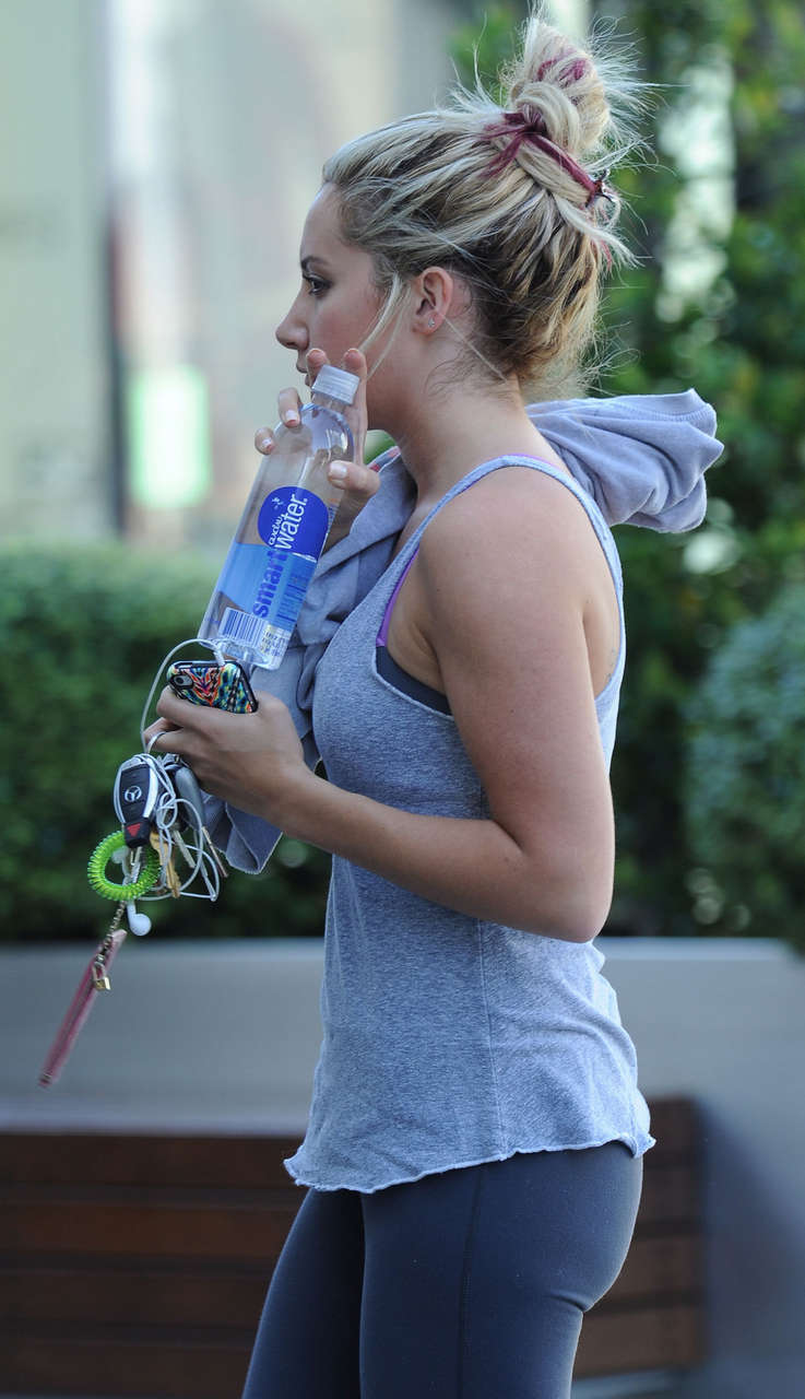 Ashley Tisdale Heading To Gym West Hollywood