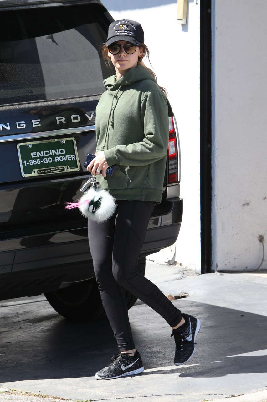 Ashley Tisdale Leaves Gym Beverly Hills