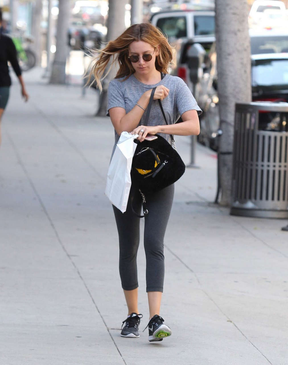 Ashley Tisdale Leaves Gym Los Angeles