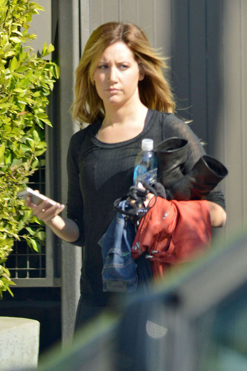 Ashley Tisdale Leaves Gym West Hollywood